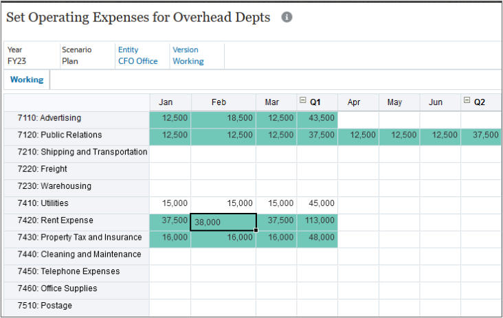 Expenses Form with Quick Command Add
